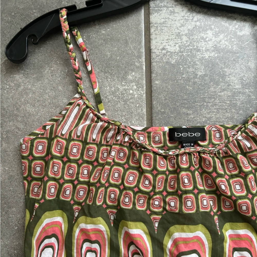 Bebe Vintage Mixed Print Boho Top - Picture 2 of 15